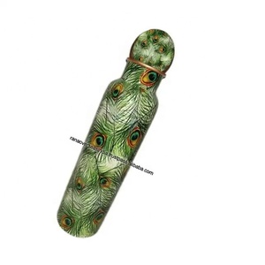 High Demand Wholesale Price Printed Pure Copper Water <b>Bottle</b> Natural Health Benefits Leak Proof Sport Style with Lid for <b>Travel</b> - Product Image 2