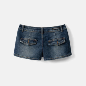 Shorts de Mezclilla para Mujer, 98% Algodón, Transpirables, Lavado Enzimático, ODM, MOQ 100, Estilo Vietnamita, 2% Elastano - Product Image 4
