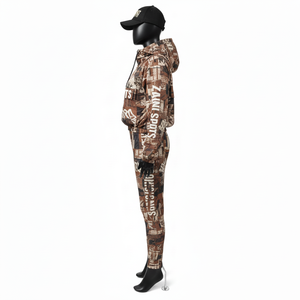 Conjunto de Chaqueta Cortavientos para Mujer, Tejido de Poliéster de Alta Calidad, Cortavientos Ligero, Tejido Suave, Estampado Personalizado, Logotipo Personalizado, Conjunto de Chaqueta Cortavientos de Talla Grande - Product Image 3