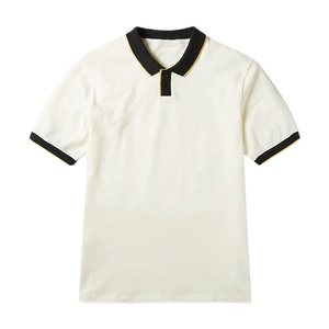 Polos personnalisés OEM, polos à manches courtes de couleur avec surpiqûres, polos en coton et polyester, uniformes d'équipe, polos de haute qualité - Product Image 3