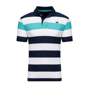Wholesale 100% Cotton Jersey Men's Polo <b>T</b>-<b>Shirts</b> Short Sleeve <b>Collar</b> Embroidery Quick Dry Custom Logo Golf Polo <b>Shirts</b> - Product Image 5