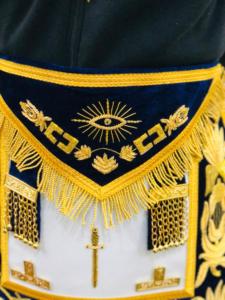 TABLIER MAÇONNIQUE REGALIA TYLER VIOLET AVEC COLLIER CHAÎNE-HSE - Product Image 5