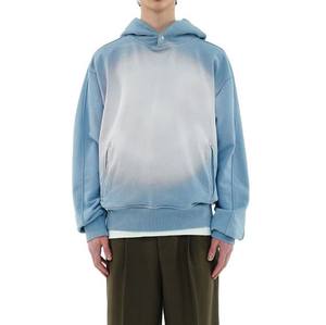 Highest Quality 500GSM 100% Cotton Pullover Hoodie for Men & <b>Women</b> Oversize Unisex Winter Hooded Coat Front Logo Solid <b>Pattern</b> - Product Image 5