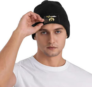 Gorro de punto bordado unisex de invierno de alta calidad acrílico con logotipo personalizado para hombre Ronpex - Product Image 6