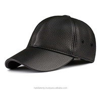 Casquette de baseball unisexe en cuir véritable pleine fleur imperméable à 6 panneaux, design personnalisé tendance, broderie 3D, boucle métallique