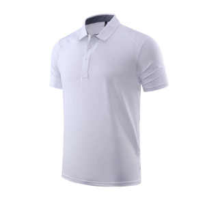 เสื้อผู้ชายแบบสั่งทำพิเศษจากโรงงาน (OEM) ผ้าถัก พิมพ์ลาย แขนสั้น แห้งเร็ว สกรีนโลโก้ สไตล์สปอร์ต - Product Image 2