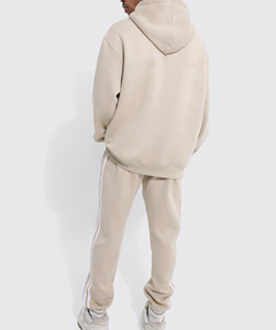 Men's 450 GSM Thick Warm Sweatpants <b>Hoodie</b> Set Customizable 2025 Top Selling Oversized Loose Fit Tracksuits Collared with Hood - Product Image 2