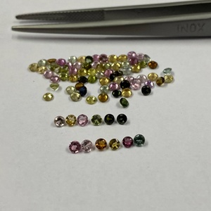 พลอยทัวร์มาลีนธรรมชาติหลากสี3มม.,อัญมณีล้ำค่าทรงหลวมตัดกลม - Product Image 5