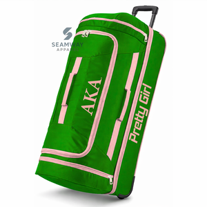 Maleta de Cabina con Ruedas de Pana Alpha Kapa Alpha Sorority, Ruedas Suaves, Asa Telescópica, Gran Capacidad - Product Image 1