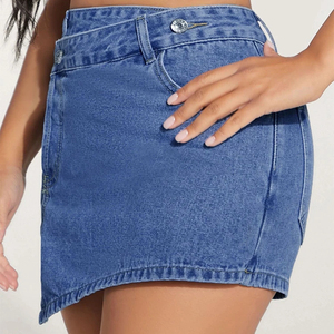 Jupes mini tendance en denim durable, femmes sexy, style streetwear, jupe plissée en denim, jupe longue décontractée pour femmes - Product Image 4