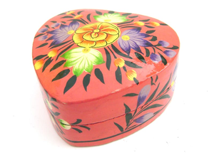 Luxurious Hand-Painted Kashmiri <b>Paper</b> Mache Trinket <b>Boxes</b> Elegant Metal Home Decor Collection for Jewelry <b>Storage</b> Home Office - Product Image 2