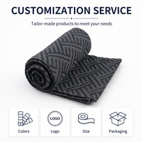 Couverture de voyage en RPET recyclé pour avion, en polyester recyclé, tissée avec une bordure durable, idéale pour les voyages en classe affaires