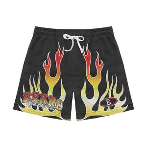 100% calidad superior sublimación Logo diseño impreso malla poliéster cordón baloncesto peso ligero pantalones cortos para hombres - Product Image 6