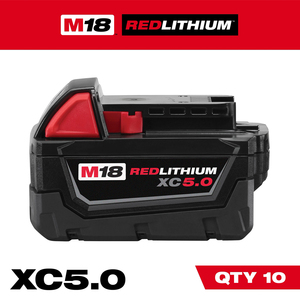 2 Baterías (XC) de Iones de Litio REDLITHIUM de <span class=keywords><strong>5.0</strong></span> <span class=keywords><strong>Ah</strong></span> y 18 V M18B5 para Taladro, Amoladora y Llave de Impacto Milwaukee M18, Batería para Herramientas Eléctricas Inalámbricas - Product Image 3