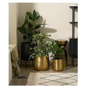 Jardinière en métal décorative pour salon, bureau, plantes d'intérieur, style moderne et élégant, accent de décoration - Product Image 3