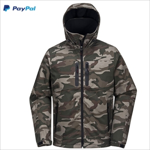 Veste Softshell respirante et coupe-vent pour hommes et femmes avec capuche amovible Manteau d'hiver - Product Image 2