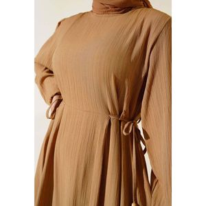 เดรสผูกเอวลำลองสีลาเต้ - Product Image 1