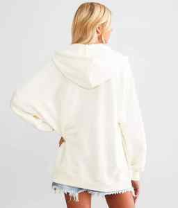 Meilleure qualité dames sweats à capuche fermeture éclair décontracté Style régulier confortable Sherpa manches longues automne doublé respirant pour tenue décontracté - Product Image 6