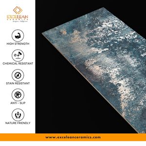 Azulejos de mármol pulido de La India brillante esmaltado de plata sólida 60by120 24X48 tamaños acabado tallado superficie mate bajo supermercado - Product Image 6