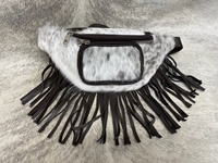 Sac banane vintage pour femme en cuir véritable de haute qualité, style occidental, fait main, mode bohème, imprimé animal, fermeture éclair