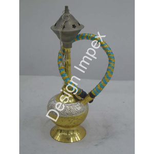 Grabado Diseño Latón Hukkah Fumar Accesorios Artículo Latón Aspecto de lujo Fumadores de tabaco Hookah Venta al por mayor hukkah con manguera - Product Image 4