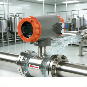 簡単設置 ステンレス製 高精度 電磁流量計 クランプ接続 乳製品飲料ミルクバッチ用 - Product Image 3