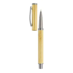 Penna Roller in Bambù Personalizzata Crespino, Gadget Unico per un Comfort di Scrittura Ottimale - Product Image 2