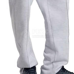 Nuevo diseño de calidad superior Mezcla de poliéster/algodón Cintura elástica ligera Pantalón de sudor recto alto para hombres 2025 Hecho a medida - Product Image 6