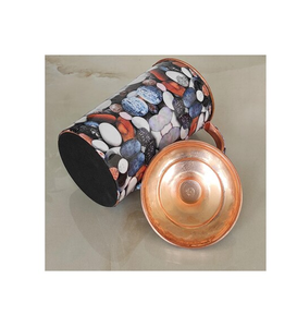 Jarra de café impresa de cobre de nuevo diseño Recién llegado Gota de agua Tetera Cafetera Jarra impresa de cobre Producto más vendido - Product Image 4