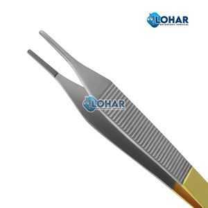 Pinzas de acero inoxidable de alta calidad, pinzas para el tejido del pulgar, 1x2 y pinzas para el pulgar, dentadas, dentales quirúrgicas multiusos - Product Image 3