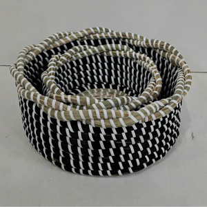 Panier de rangement écologique tissé à la main Panier de pique-nique alimentaire du Vietnam - Product Image 1