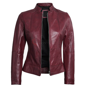 Veste en cuir élégante pour femmes, nouveau design pour l'hiver, veste universitaire confortable et avec logo personnalisé, au prix de gros - Product Image 4