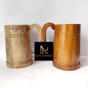 Tasses en bois au design classique et luxueux avec poignée, écologiques, compatibles micro-ondes, réutilisables, accessoires de bar par MN EXPORTS - Product Image 1