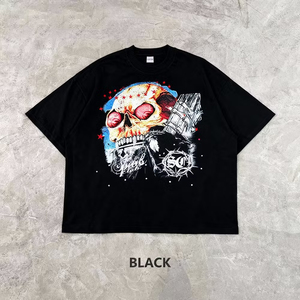 Camiseta Extra Grande para Hombre, Lavable, con Estampado Personalizado OEM, para Reuniones de Amigos y Uso Casual - Product Image 2