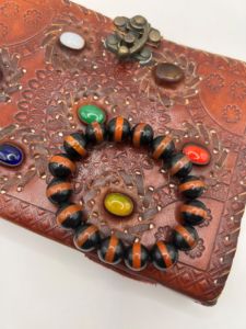 สร้อยข้อมือลูกปัดคริสตัลทำด้วยมือสำหรับทุกเพศสร้อยข้อมือหินโมราสีดำธรรมชาติสีน้ำตาลแจสเปอร์สร้อยข้อมือหินบำบัดของขวัญเครื่องประดับ - Product Image 2