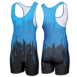 Singlet de lutte pour homme personnalisé avec logo, extensible, séchage rapide, léger, respirant, fabriqué sur mesure en spandex/polyester - Product Image 2