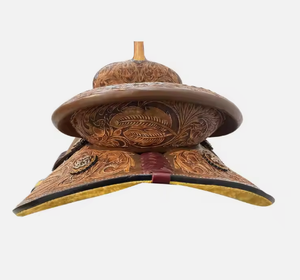 อานม้าแบบขี่ม้าแบบตะวันตกแบบพกพาอานม้าหนังแท้ - Product Image 4