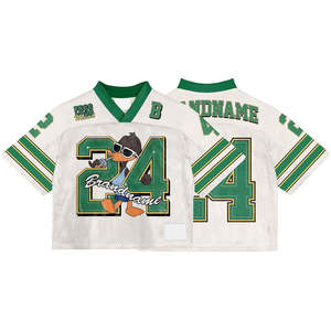 เสื้อเจอร์ซีย์ทรงบ็อกซี่คุณภาพสูงแบบใหม่ เสื้อยืดแห้งเร็วทรงโอเวอร์ไซส์สำหรับฟุตบอล บาสเก็ตบอล และฟุตบอลอเมริกัน สำหรับผู้ชาย - Product Image 1