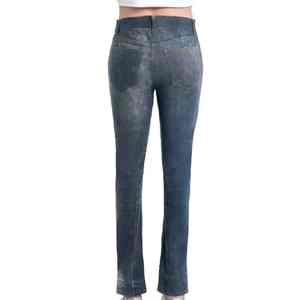 กางเกงยีนส์ผ้าเดนิมของผู้ชายกางเกงยีนส์บางพอดีตัวเอวกลางตรงระบายอากาศได้ดีกางเกงยีนส์สไตล์สตรีทแวร์ฤดูร้อน - Product Image 3