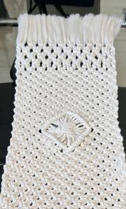 Venta al por mayor hecho a mano boda macramé borla decoración a cuadros algodón ganchillo camino de mesa decoración del hogar algodón camino de mesa mejor - Product Image 2