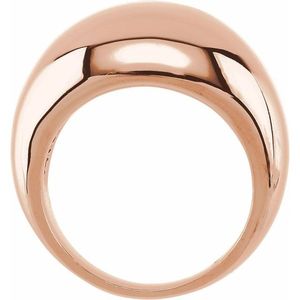 แหวนทรงโดมชุบทอง 14K รุ่น Stuller 50199:100004P สำหรับใส่ทุกวัน ลายเรขาคณิตทรงวงรี ชุบไมครอน เวอร์เมล โรเดียม ประดับเพชร - Product Image 2