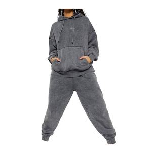 Survêtement en coton 100% pour femmes, avec lavage à l'acide, personnalisé, bon marché, meilleur design, 2026 - Product Image 1