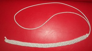 British Yellow Silk Aiguillette Tassel Mylar Braided Cord with Mesh Brass Tip Uniform Dress Cord Cotton Mixed Material - Product Image 4