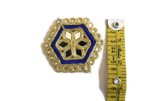 Elegant Beaded Embellishment Flower <b>Applique</b> Custom Fashion Bridal Wear with Embroidery Patches Accessory Style Gowns Clothing - Product Image 2