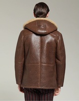 Blouson aviateur B3 en cuir de mouton pour homme, doublure Sherpa respirante, écologique, streetwear décontracté d'hiver, OEM Horn