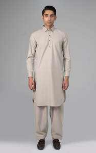 Shalwar pakistanais personnalisé à imprimé numérique, respirant, en coton, réversible, ethnique, décontracté, islamique, toutes saisons, pour mariage, pour hommes - Product Image 2