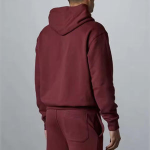 Sweat à capuche épais en éponge française 100% coton pour hommes, épaule tombante personnalisée, Streetwear 500gsm basiques, sweat à capuche surdimensionné, vente en gros - Product Image 6