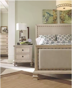 Table de chevet de chambre à coucher au design moderne à bas prix JY avec tiroir en panneaux de particules et couleur bois naturel - Product Image 5