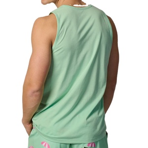 เสื้อกล้ามวิ่งออกกำลังกายสไตล์วินเทจสำหรับใส่กลางแจ้ง ทรงเข้ารูป แขนกุด ผ้าโพลีเอสเตอร์/สแปนเด็กซ์ หนัก 230 กรัม สีสันตามสั่ง - Product Image 5