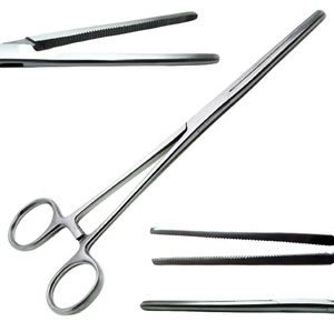 Pince hémostatique Rochester Pean 12 \ "Instruments chirurgicaux droits ou incurvés avec source d'alimentation manuelle à trois positions de verrouillage - Product Image 1